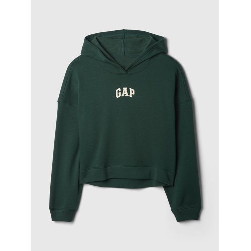 갭 Relaxed Gap Mini-Logo Cropped Hoodie