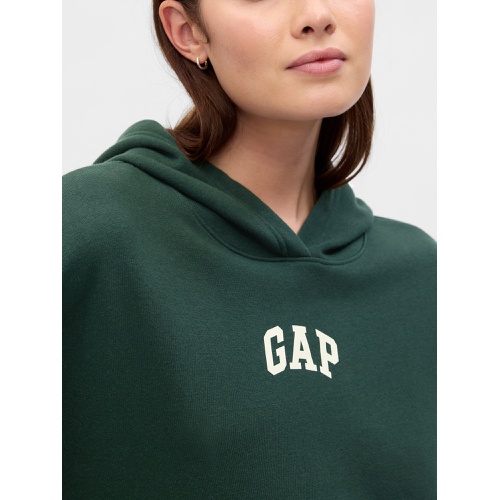 갭 Relaxed Gap Mini-Logo Cropped Hoodie