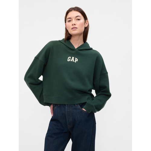 갭 Relaxed Gap Mini-Logo Cropped Hoodie