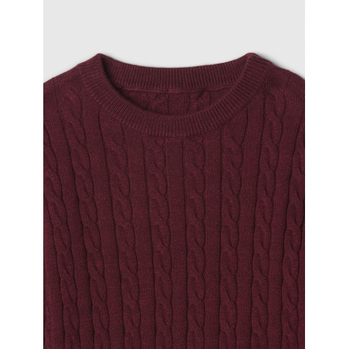 갭 babyGap Cable-Knit Crewneck Sweater