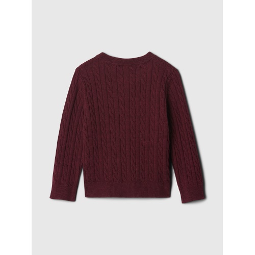 갭 babyGap Cable-Knit Crewneck Sweater