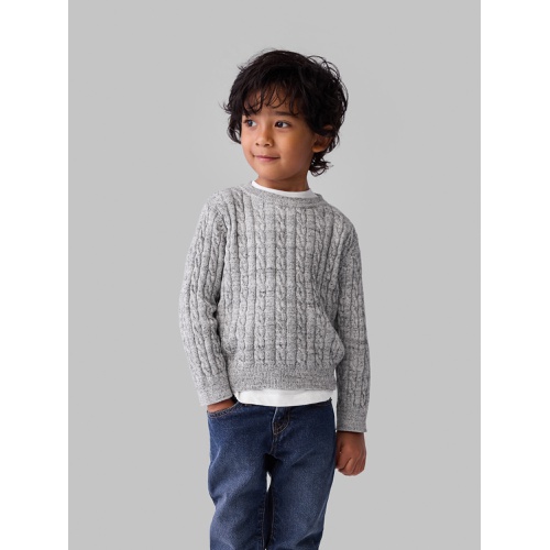 갭 babyGap Cable-Knit Crewneck Sweater