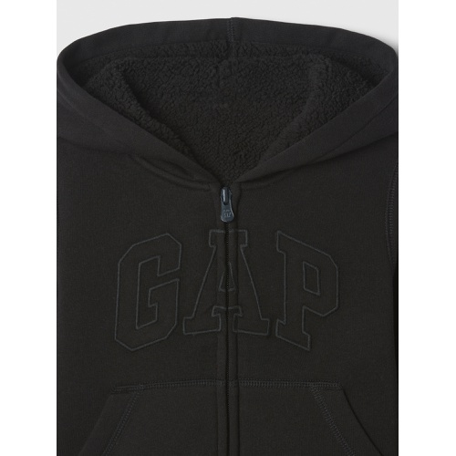 갭 babyGap Logo Sherpa-Lined Zip Hoodie