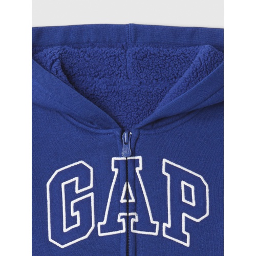 갭 babyGap Logo Sherpa-Lined Zip Hoodie