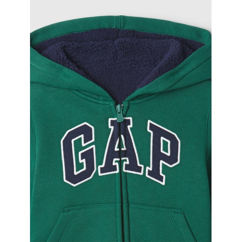 갭 babyGap Logo Sherpa-Lined Zip Hoodie