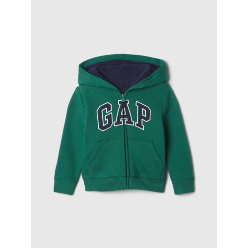 갭 babyGap Logo Sherpa-Lined Zip Hoodie