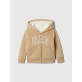 babyGap Logo Sherpa-Lined Zip Hoodie