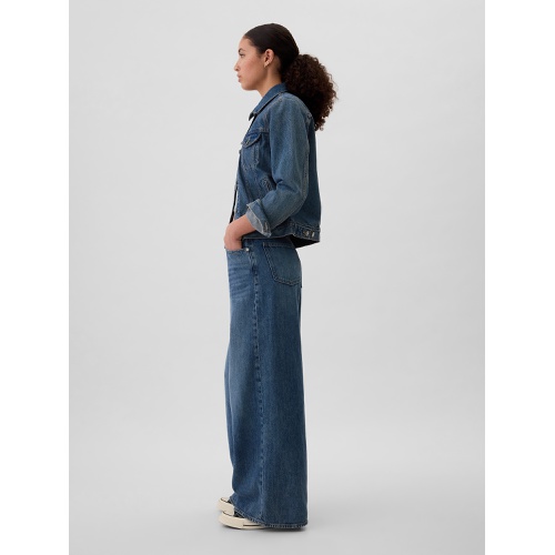 갭 Mid Rise Drapey Soft Baggy Jeans