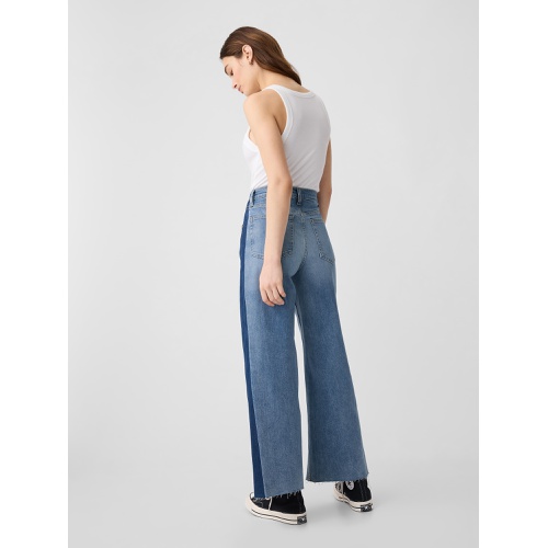 갭 High Rise Wide-Leg Crop Jeans