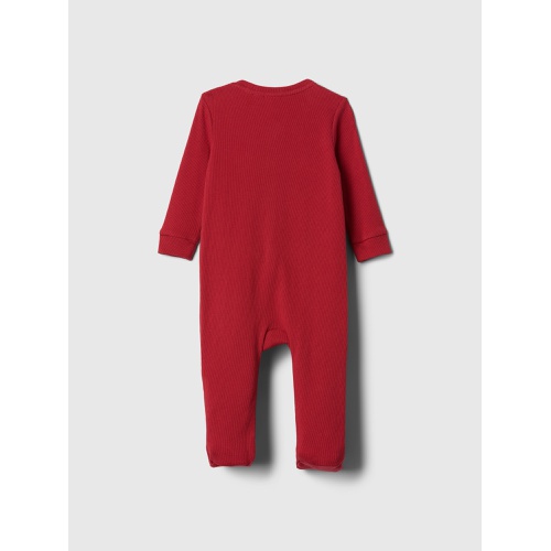 갭 Baby Ribbed Two-Way Zip One-Piece