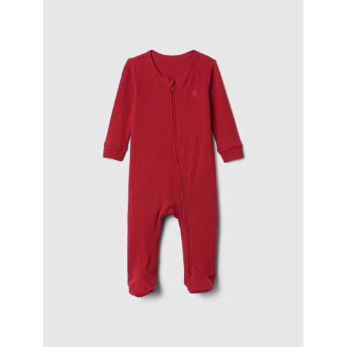 갭 Baby Ribbed Two-Way Zip One-Piece