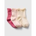 babyGap Ribbed Ruffle Crew Socks (3-Pack)