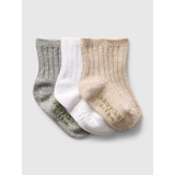 babyGap Ribbed Crew Socks (3-Pack)