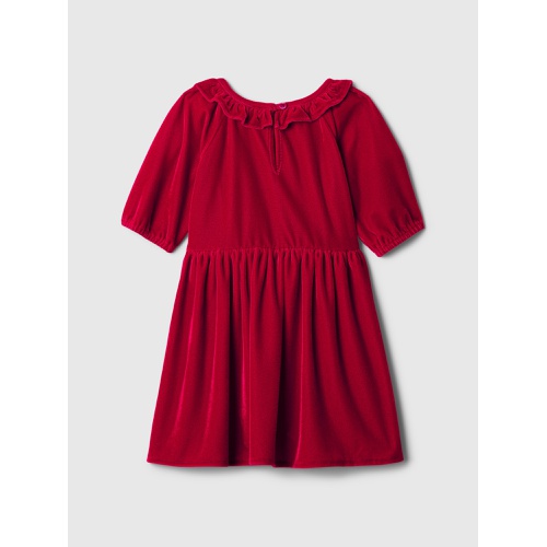 갭 babyGap Velvet Ruffle Dress