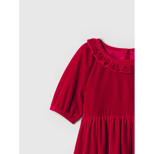 갭 babyGap Velvet Ruffle Dress