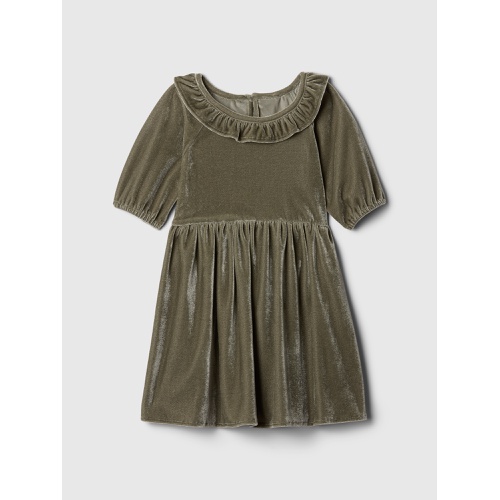 갭 babyGap Velvet Ruffle Dress