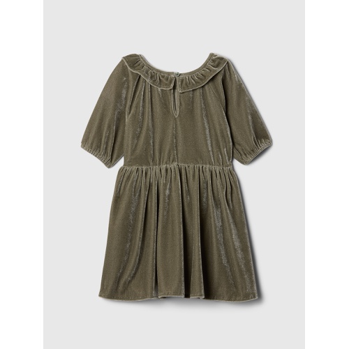 갭 babyGap Velvet Ruffle Dress