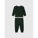 Baby Cable-Knit Two-Piece Outfit Set