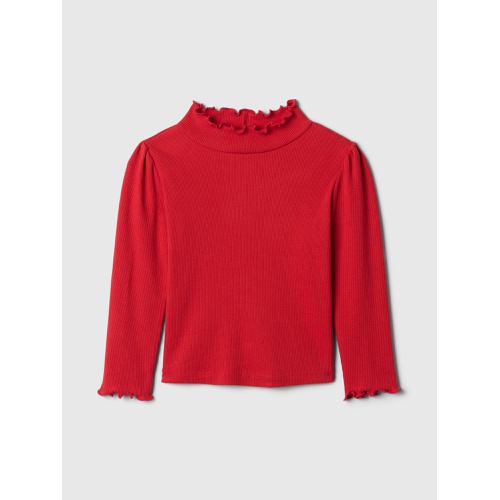 갭 babyGap Ribbed Mockneck T-Shirt