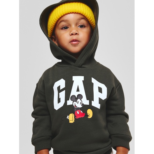 갭 babyGap | Disney Mickey Mouse Relaxed Logo Hoodie