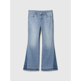 Kids Two-Tone High Rise 70s Flare Jeans