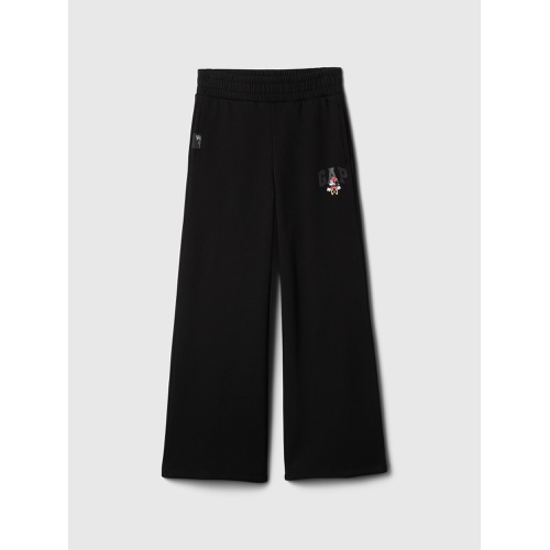 갭 GapKids | Disney Minnie Mouse Relaxed Wide-Leg Logo Sweatpants