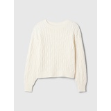 Kids Cable-Knit Crewneck Sweater