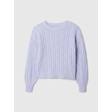 Kids Cable-Knit Crewneck Sweater