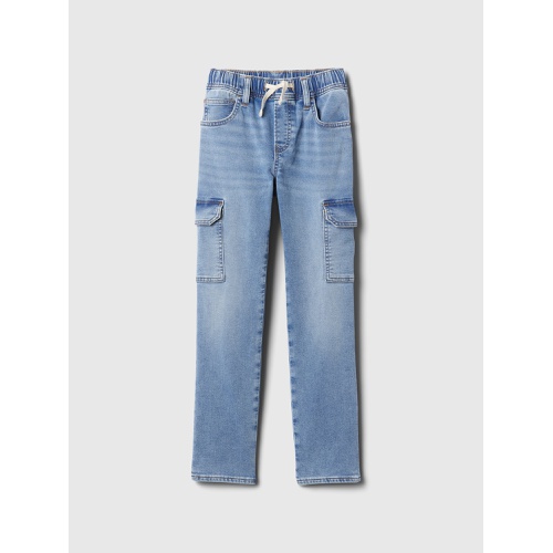 갭 Kids SuperSoft Original Straight Cargo Pull-On Jeans