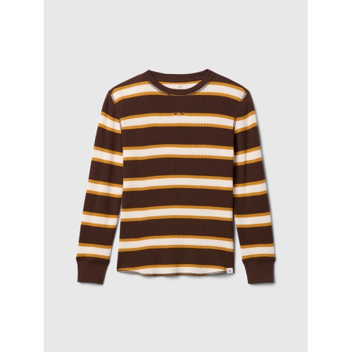 갭 Kids Waffle-Knit Crewneck T-Shirt