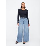 Mid Rise Drapey Soft Baggy Jeans