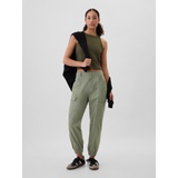 Mid Rise Downtown Khaki Cargo Joggers