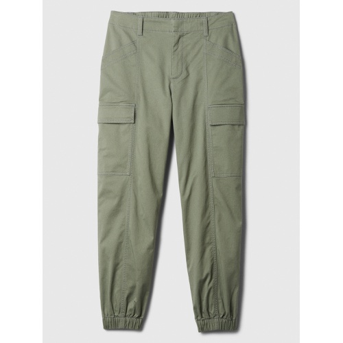 갭 Mid Rise Downtown Khaki Cargo Joggers