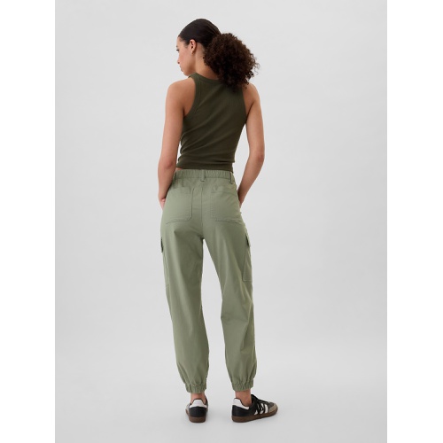 갭 Mid Rise Downtown Khaki Cargo Joggers