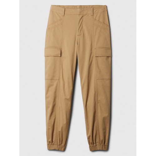 갭 Mid Rise Downtown Khaki Cargo Joggers