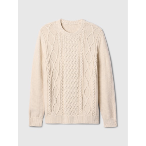 갭 Cable-Knit Crewneck Sweater