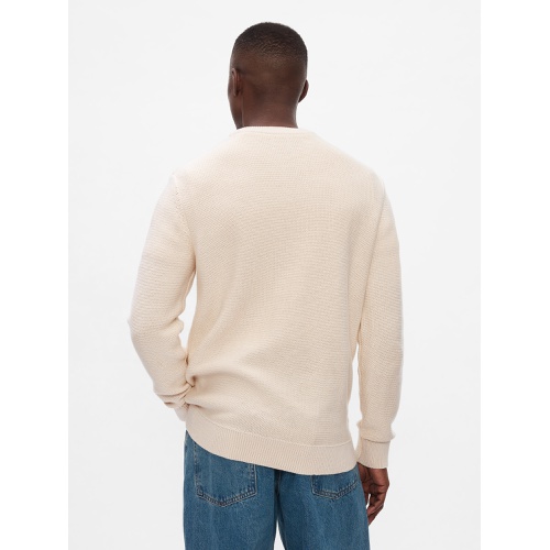 갭 Cable-Knit Crewneck Sweater