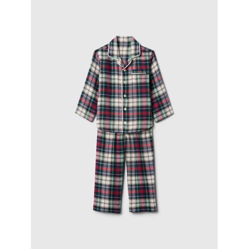 갭 babyGap 100% Recycled Flannel PJ Set