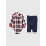 Baby Flannel Two-Piece Outfit Set