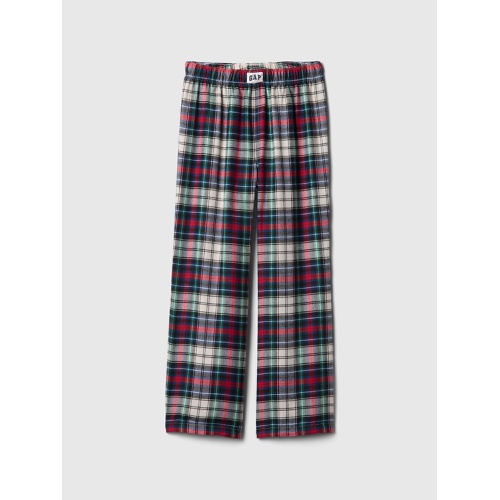 갭 Kids 100% Recycled Plaid Flannel PJ Pants