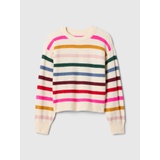 Kids Relaxed Happy-Stripe Sweater