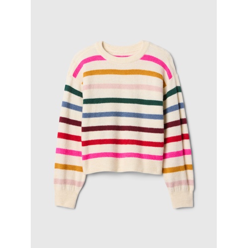 갭 Kids Relaxed Happy-Stripe Sweater