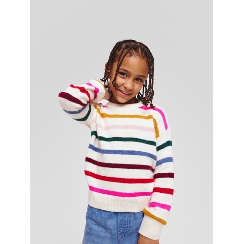 갭 Kids Relaxed Happy-Stripe Sweater