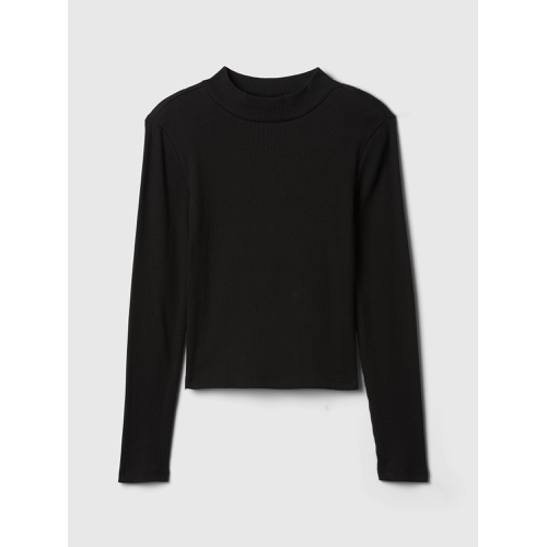 갭 Kids Ribbed Mockneck T-Shirt