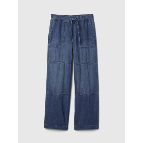 갭 High Rise Seamed Wide-Leg Pull-On Jeans