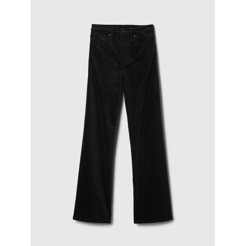 갭 High Rise Velvet Wide-Leg Pants