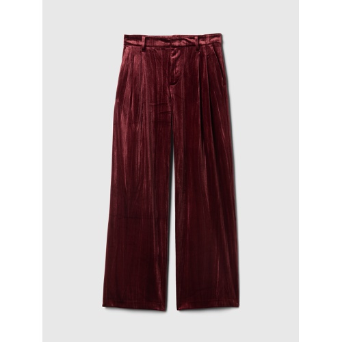 갭 Recycled Easy Crinkle Velvet Trousers