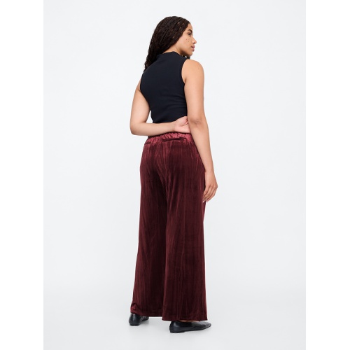 갭 Recycled Easy Crinkle Velvet Trousers