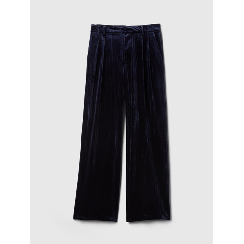 갭 Recycled Easy Crinkle Velvet Trousers