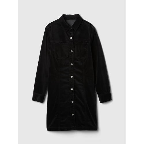 갭 Velvet Mini Shirtdress